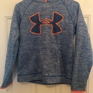 Boys Under Armor blue and orange sweatshirt
